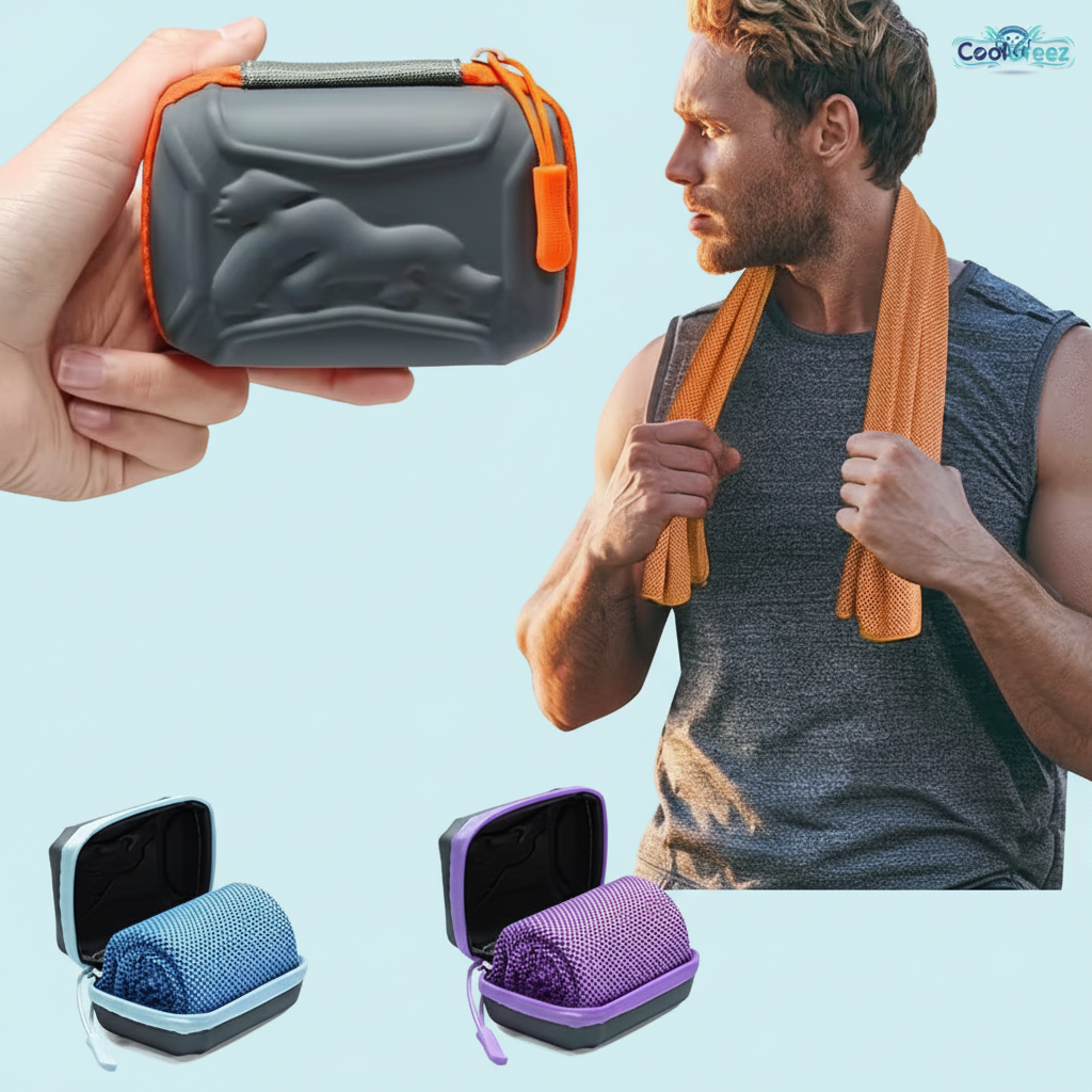 Lifestyle Orange Towel - Blue Purple Only