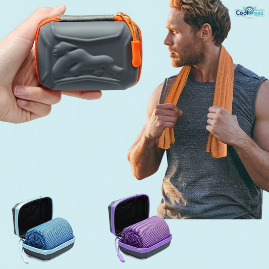 Lifestyle Orange Towel - Blue Purple Only