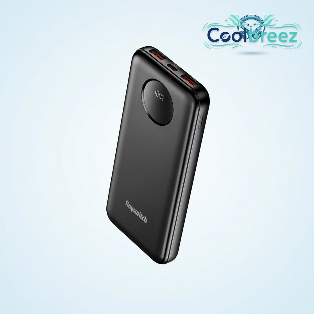 Power Bank with Extra Light Blue Background